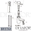 Bristan Oval 1 Hole Bath Filler Spares